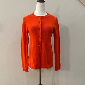 J. Crew Vibrant Orange Women's Cardigan